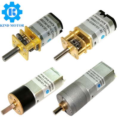 마이크로 DC 기어 모터 1 10-1 1000 기어 비율 3V-12V 전압 10-2000 RPM 4 장착 구멍