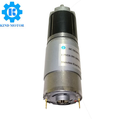28mm 저속 5v 6v 9v 12v 24v 금속 행성 변속기는 Dc 브러시 모터를 설치했습니다