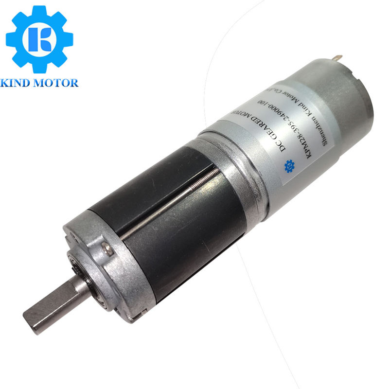 28mm 저속 5v 6v 9v 12v 24v 금속 행성 변속기는 Dc 브러시 모터를 설치했습니다