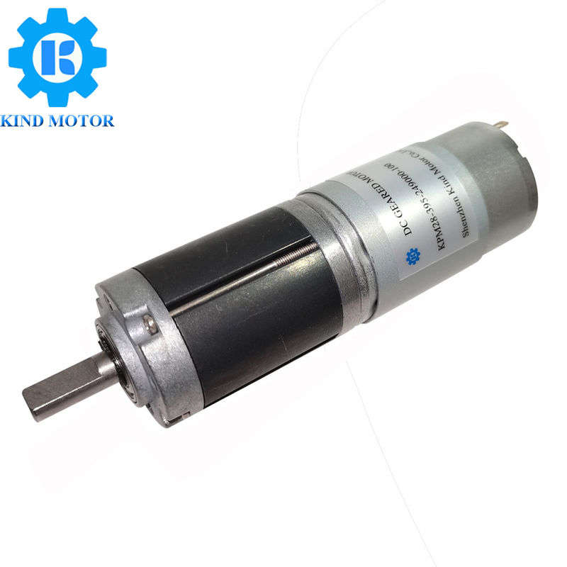 6mm D 편평한 갱구를 가진 24 볼트에 의하여 솔질되는 DC 장치 모터 28mm 직경
