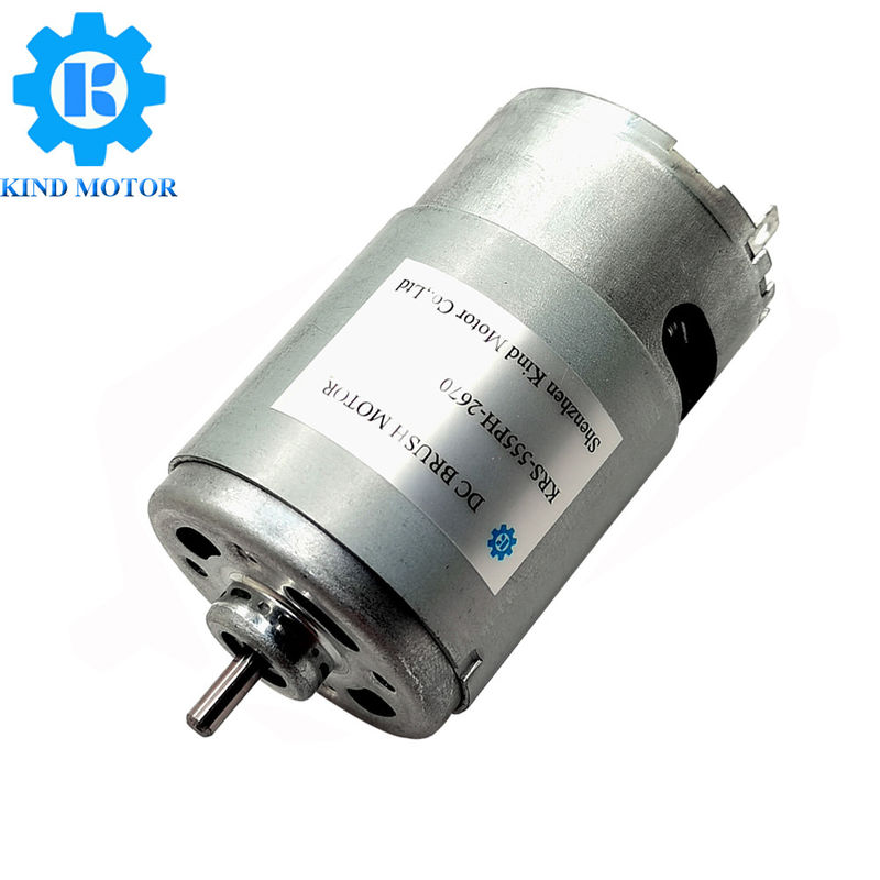 Pmdc 이중 출력 3.175mm 샤프트 Dc 12v 14.4v 18v 24v RC555 RC-555 카본 브러시 모터