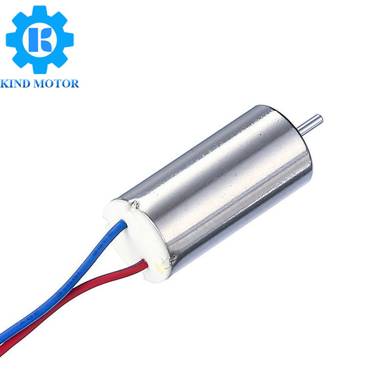 12ppr 인코더를 가진 12v DC 코어리스 모터 이중 갱구 1W 출력 전력